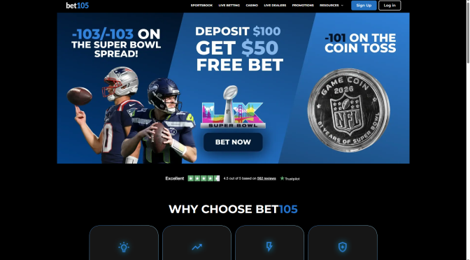 Super Bowl 60 Betting at Bet105
