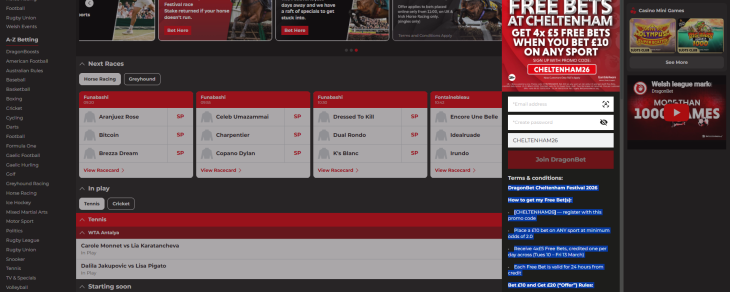 DragonBet Cheltenham Festival 2026 Offer