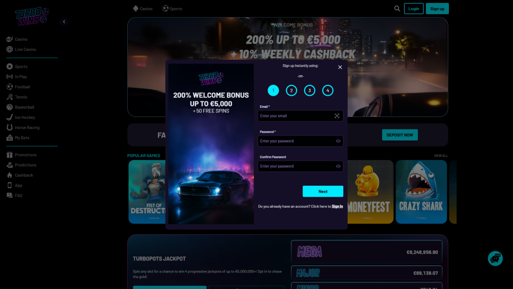 TurboWins Review €5,000 Bonus & 50 Spins Tested
