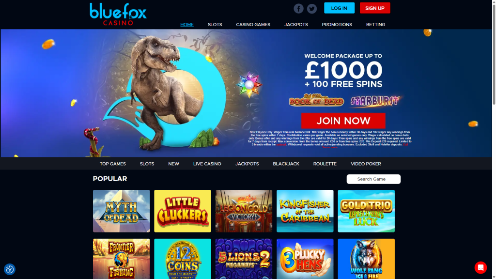 bluefox casino
