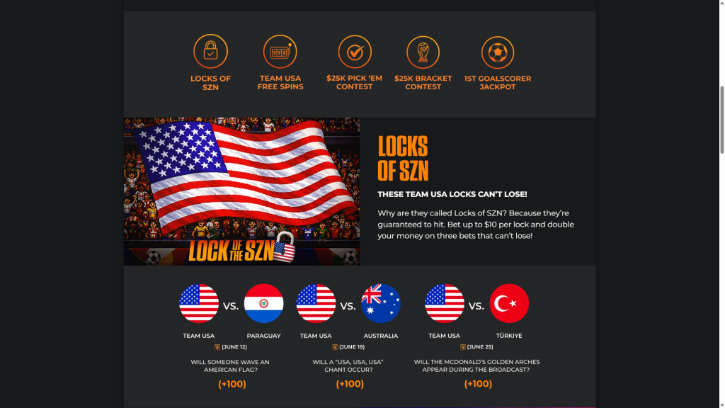Team USA Locks of SZN MyBookie banner promo