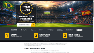 Mobile Wins World Cup £25 Free Bet – Welcome Bonus Explained